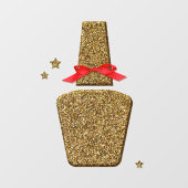 XL Golden parties scintillant NAIL autocollants du (Feuille)