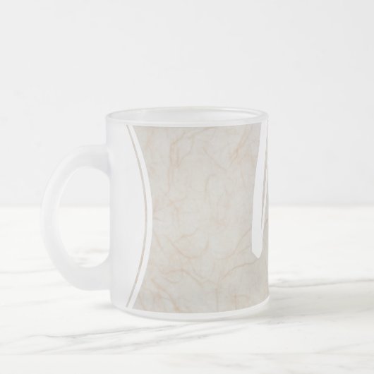 XL Monogramme Silk Image texture papier verre Mug (Gauche)