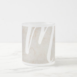 XL Monogramme Silk Image texture papier verre Mug