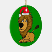 XL ornement mignon de Noël de lion (Droite)