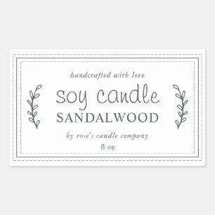 XL Thuisgemaakte Sojakaars Loofwerk Zwart Wit Op M Rechthoekige Sticker