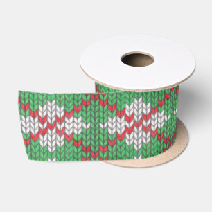 XMAS ARGYLE KNIT 3-inch breedband Lint