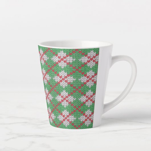 XMAS ARGYLE KNIT Latte Mok (Rechts)
