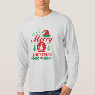 Xmas Art Merry Kerstmis T-shirt