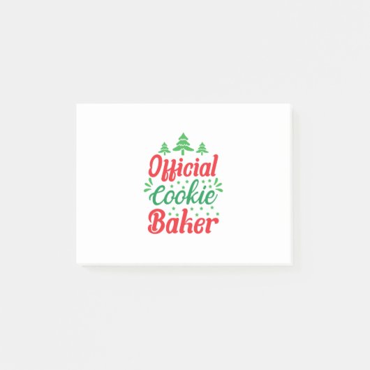 Xmas Art Official Cookie Baker Post-it® Notes (Voorkant)