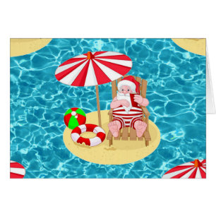 xmas beach santa claus