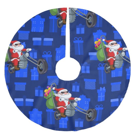 xmas biker santa claus kerstboom rok (Voorkant)