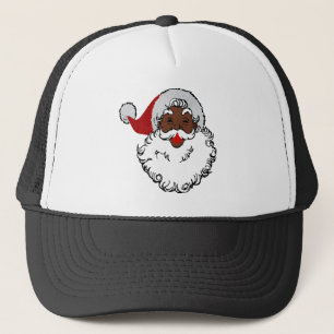xmas Black santa claus Trucker Pet