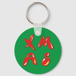 Xmas Bubble-tekst Sleutelhanger