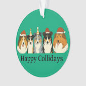 Xmas Collie Ornaments  Ornament (voorkant)
