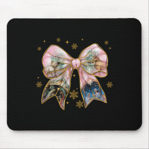 Xmas Coquette Bow Jesus Christelijk Bijbelvers Nat Muismat