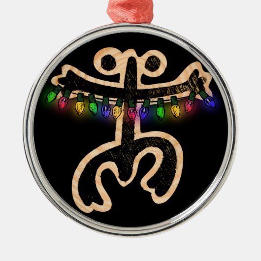 Xmas Coqui Taino Metal Ornament (Voorkant)
