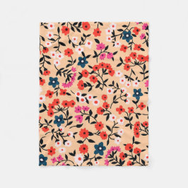 Xmas Cute Small Flower naadloos Fleece Deken