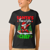 Xmas Dabbing Santa's Favorite Chef Christmas T-shirt (Voorkant)