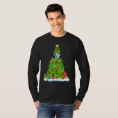 Xmas Decorations Lights Santa Great Dane Dog Chris T-shirt (Voorkant volledig)