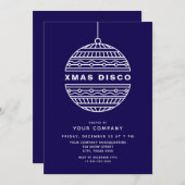 Xmas Disco  with Christmas Ball Kaart (Voorkant / Achterkant)