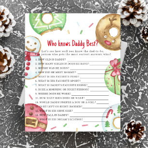 XMAS donuts - Game Wie kent papa het beste