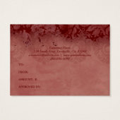 Xmas Elegante Gift Kaart Rood Groen Architectuur (Achterkant)