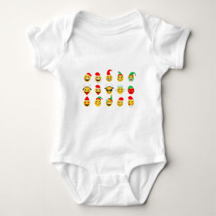xmas emoji gelukkige gezichten romper
