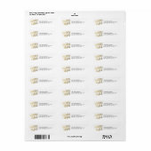 Xmas | Étiquettes de adresse de vacances (Feuille entière)
