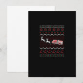 Xmas Fire Truck Ugly met Kerstmis Kaart (Voorkant / Achterkant)