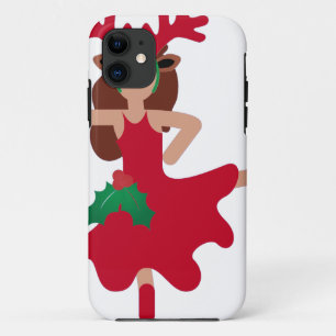 xmas flamenco dancer emoji iPhone 11 hoesje