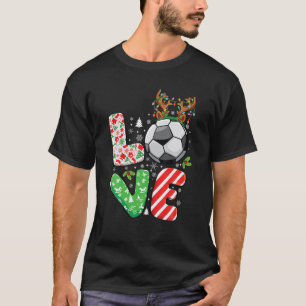 Xmas football liefhebbers jongens kinder tiener gr t-shirt