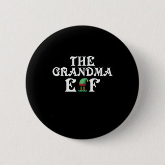 Xmas geeft de oma Elf Ronde Button 5,7 Cm