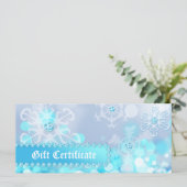 Xmas Gift Certificates Spa Blue Snow Jewelry (Staand voorkant)