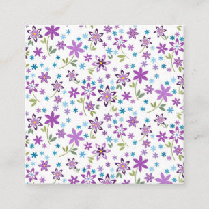 Xmas Gift Cute Floral Ditsy Vierkante Visitekaartje