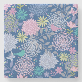 Xmas Gift Floral 60th Birthday Stenen Onderzetter