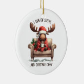 Xmas Gift Ik loop op de koffie Keramisch Ornament (Rechts)