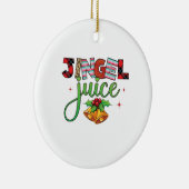 Xmas Gift Jingle Juice Keramisch Ornament (Rechts)