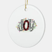 Xmas Gift Joy Kerstmis Keramisch Ornament (Links)