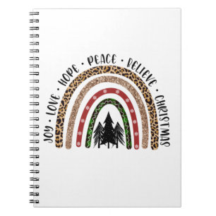 Xmas Gift Joy Love Hope Peace Notitieboek