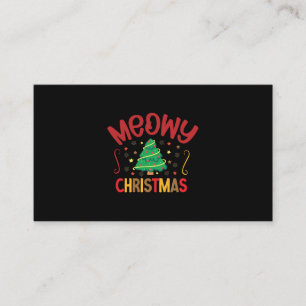 Xmas Gift Meowy Kerstmis Visitekaartje