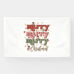 Xmas Gift Merry Merry kerst Spandoek