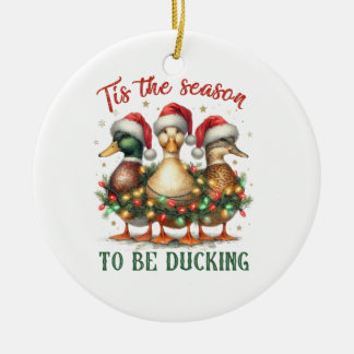 Xmas Gift te zijn Ducking Keramisch Ornament