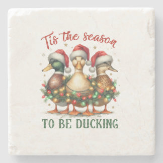 Xmas Gift te zijn Ducking Stenen Onderzetter