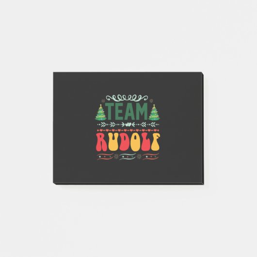 Xmas Gift Team Rudolf Post-it® Notes (Voorkant)