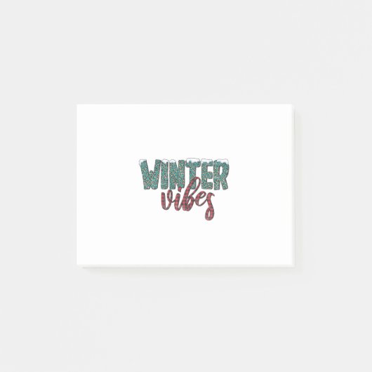 Xmas Gift Winter Vibes Post-it® Notes (Voorkant)