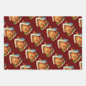 Xmas Gingerbread huis en snoepriet Inpakpapier Vel (Voorkant 2)