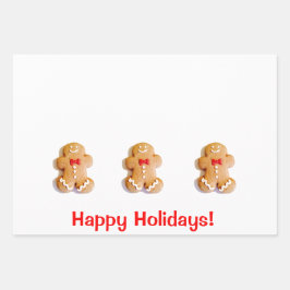 Xmas Gingersnap Wrapping Paper Flat Sheet Set van 