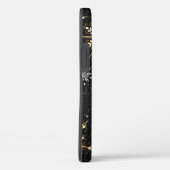 Xmas Golden Snowflakes op zwarte achtergrond Case-Mate iPhone Case (Achterkant / Rechts)