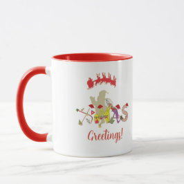 Xmas Groeten Rode Mokken