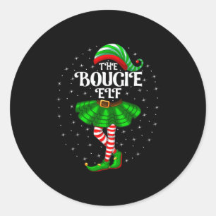Xmas Group Matching Vrouwen Meisjes De Bougie Elf Ronde Sticker