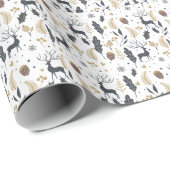 Xmas Herten en laat vreugdevolle groeten Collectie Cadeaupapier (Rol Hoek)