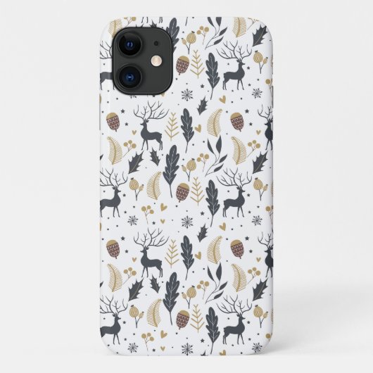 Xmas Herten en laat vreugdevolle groeten Collectie Case-Mate iPhone Case (Achterkant)