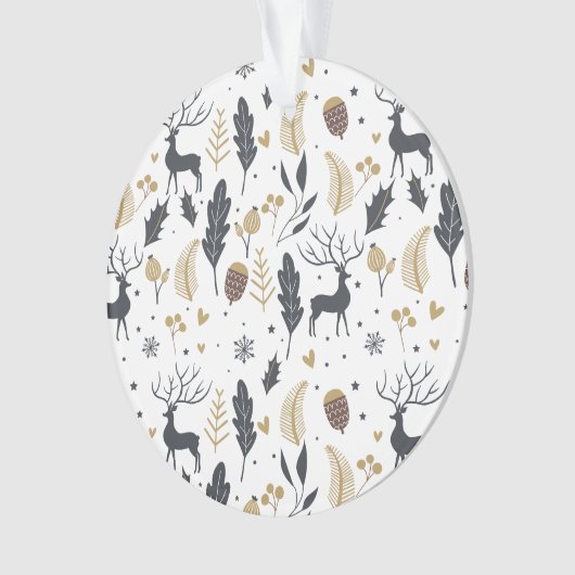 Xmas Herten en laat vreugdevolle groeten Collectie Ornament (voorkant)