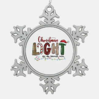 Xmas het Licht van de Gift Chritsmas is Mijn favor Tin Sneeuwvlok Ornament